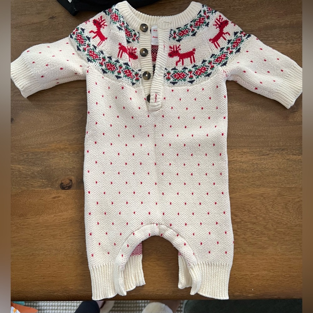Hanna Andersson reindeer onesie
